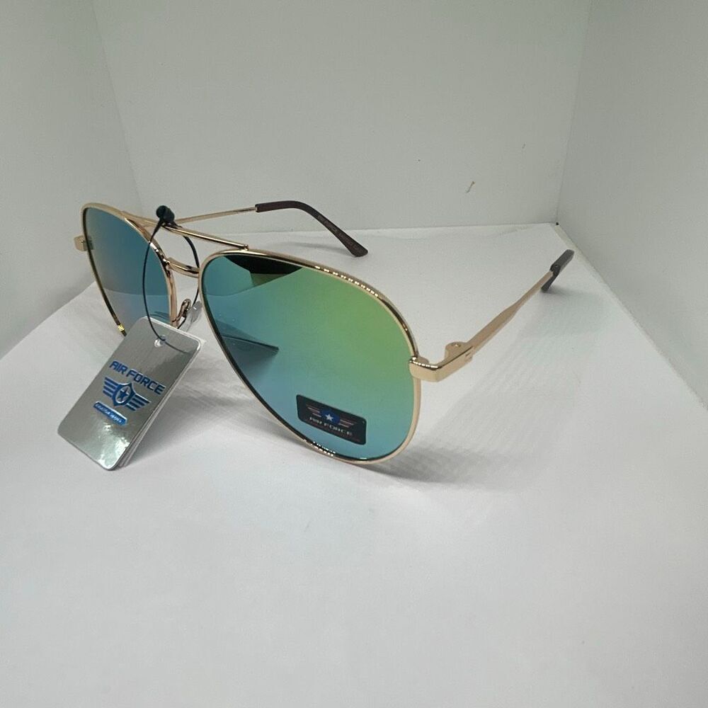 Air Force Mirrored Aviator Series Sunglasses – Classic Pilot Style UV Protection
